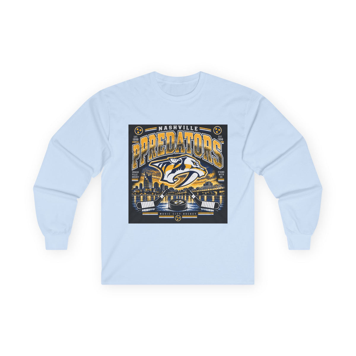 Nashville Predators Music City - Unisex Ultra Cotton Long Sleeve Tee