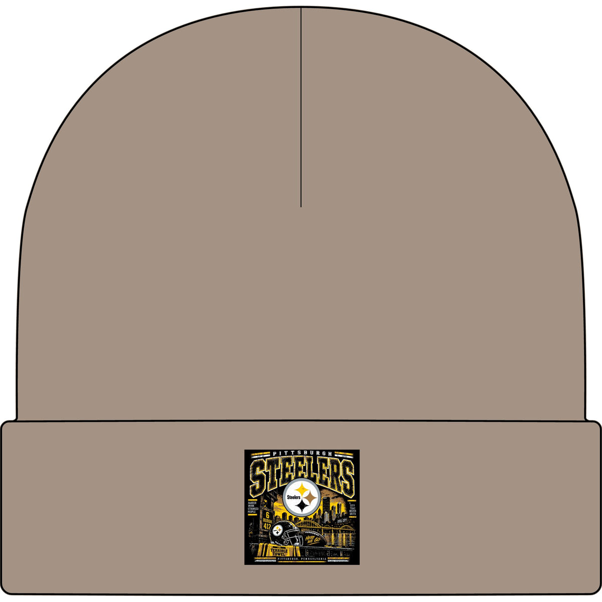 Pittsburgh Steelers Steel City Pride - AS Colour 1107 Cuff Beanie