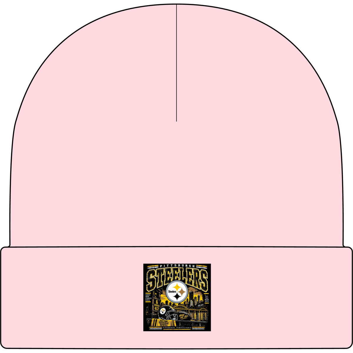Pittsburgh Steelers Steel City Pride - AS Colour 1107 Cuff Beanie