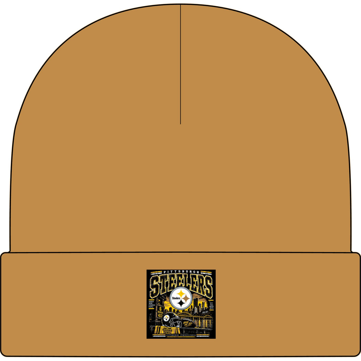 Pittsburgh Steelers Steel City Pride - AS Colour 1107 Cuff Beanie