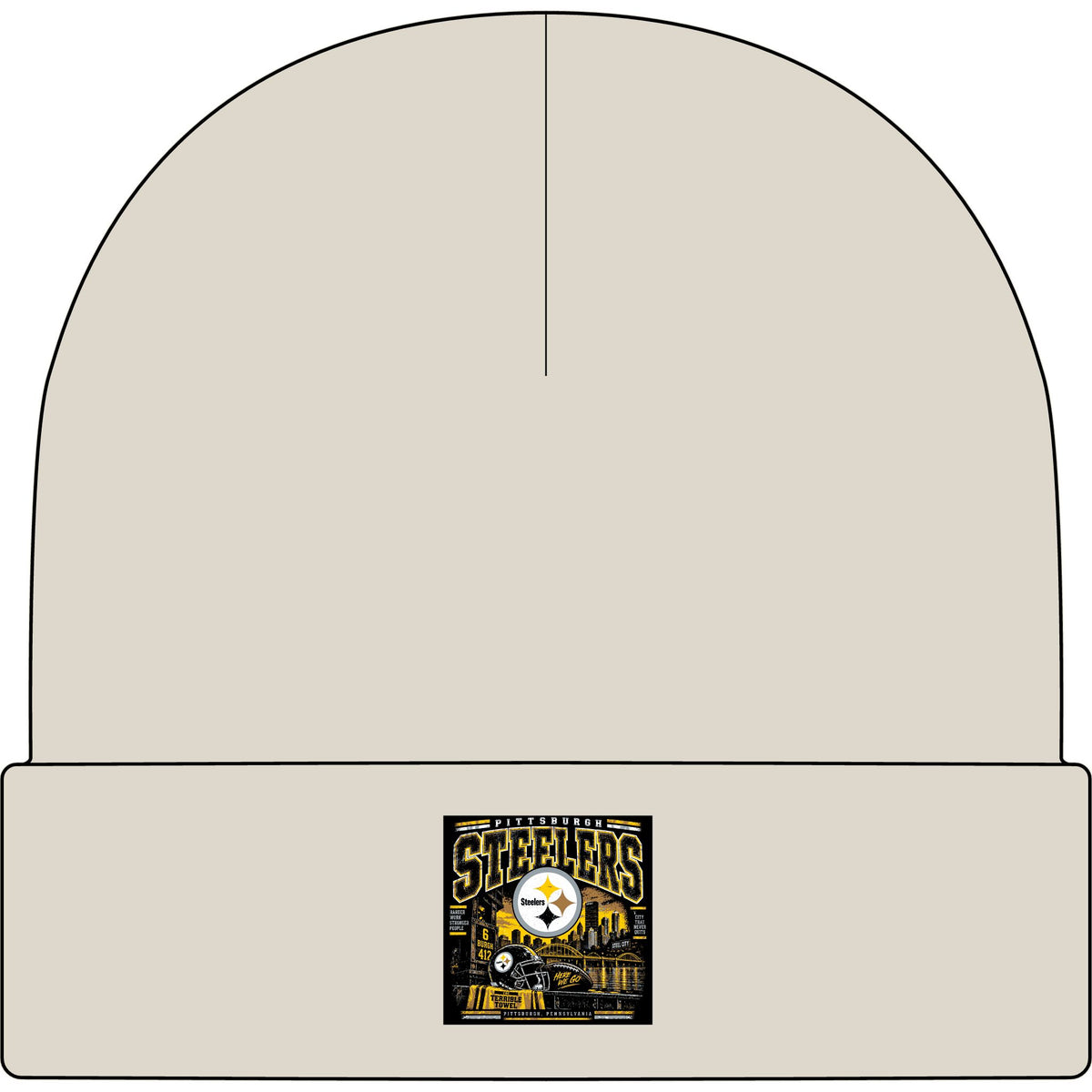 Pittsburgh Steelers Steel City Pride - AS Colour 1107 Cuff Beanie