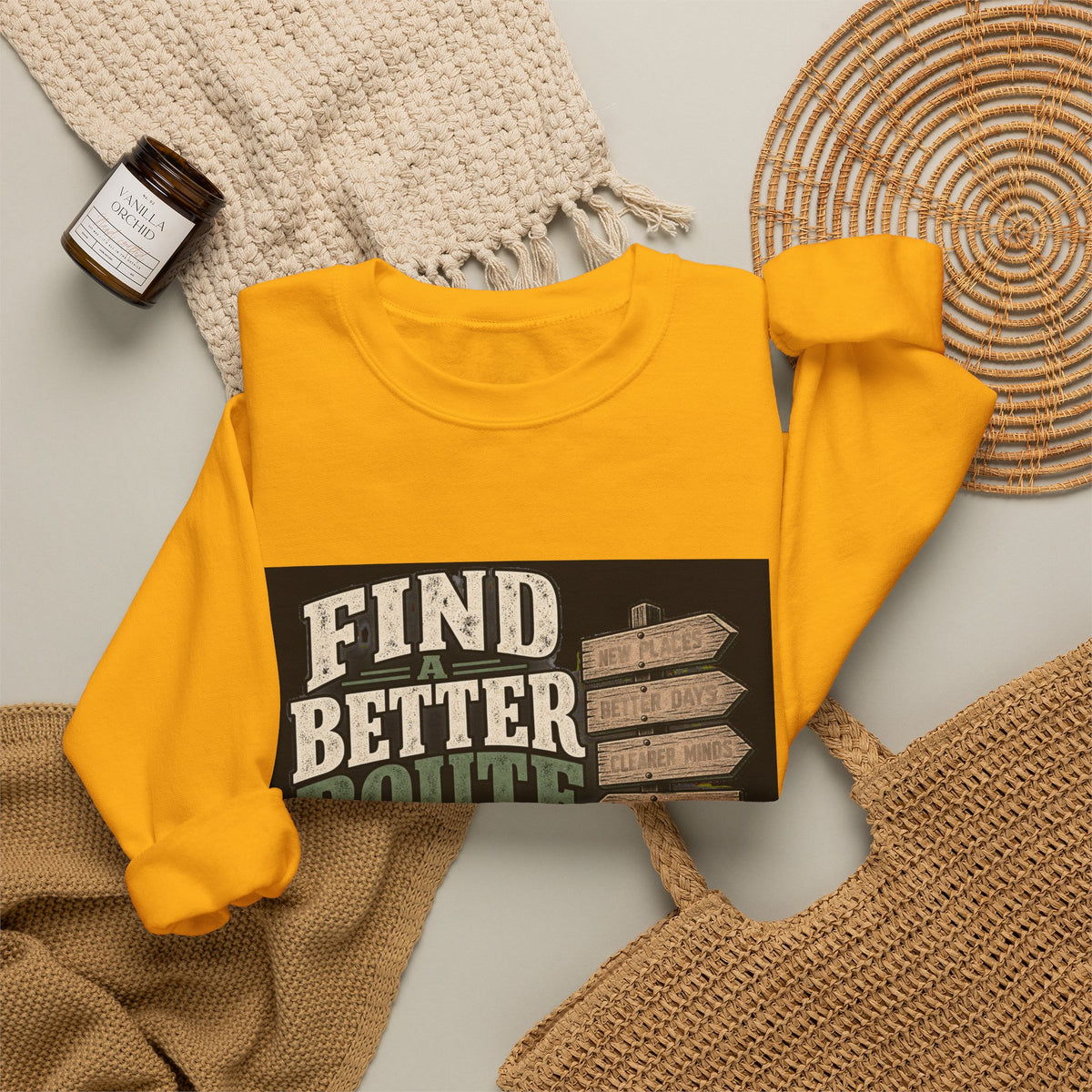 Find A Better Route - Crewneck Sweatshirt