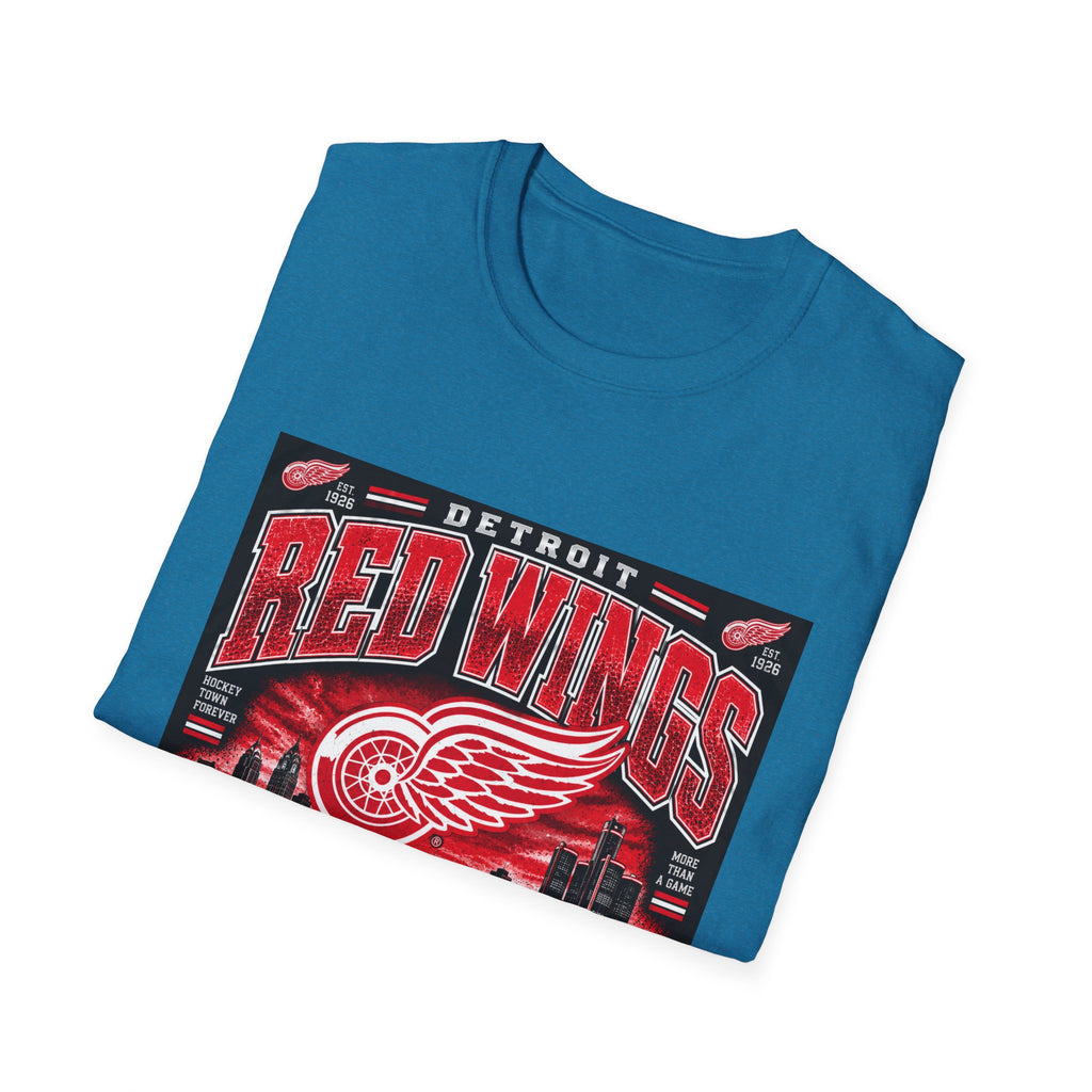 Detroit Red Wings Hockey Skyline - Classic Tee