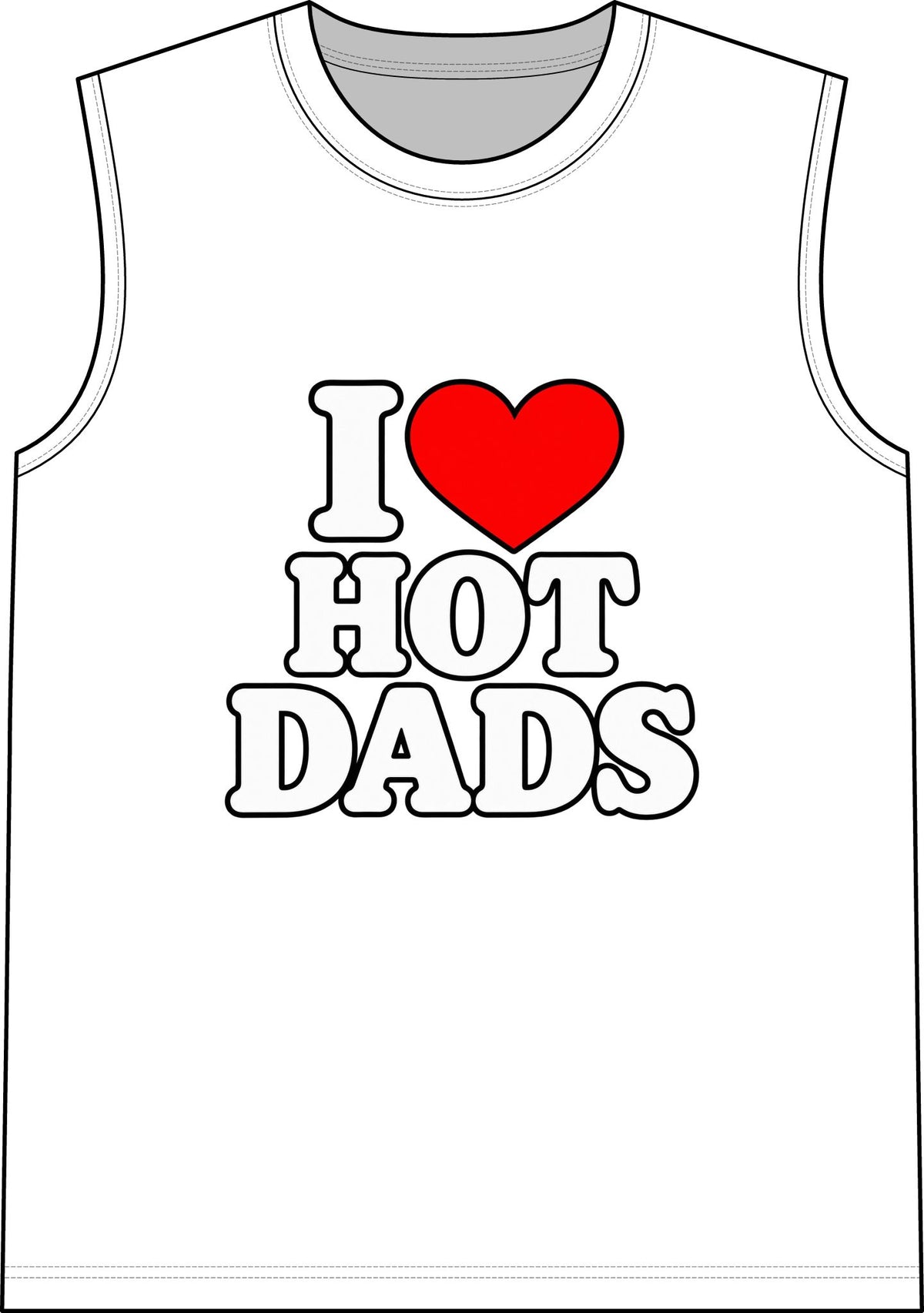 I Love Hot Dads - Classic Tank