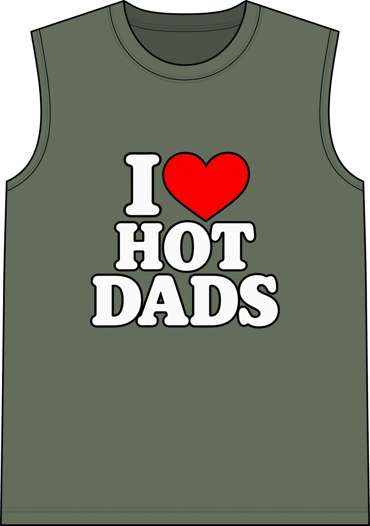 I Love Hot Dads - Classic Tank