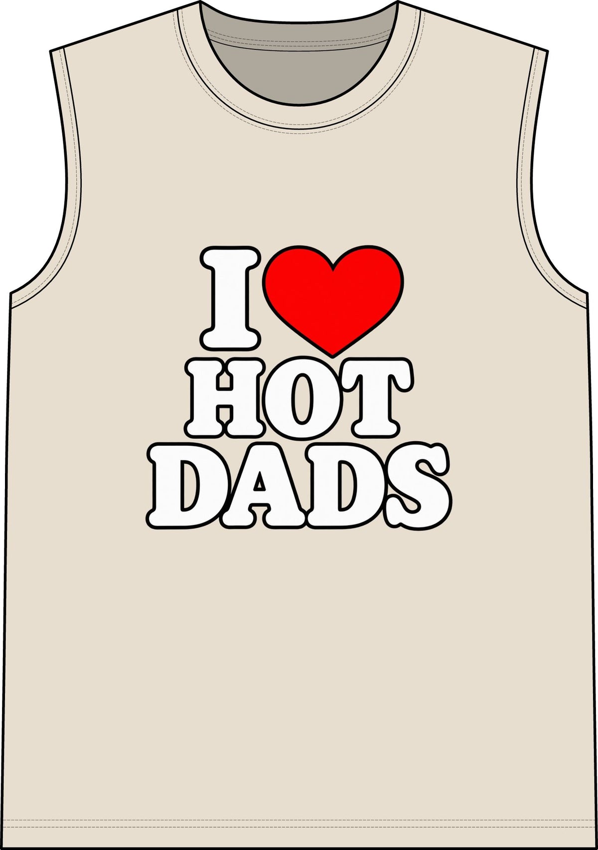 I Love Hot Dads - Classic Tank