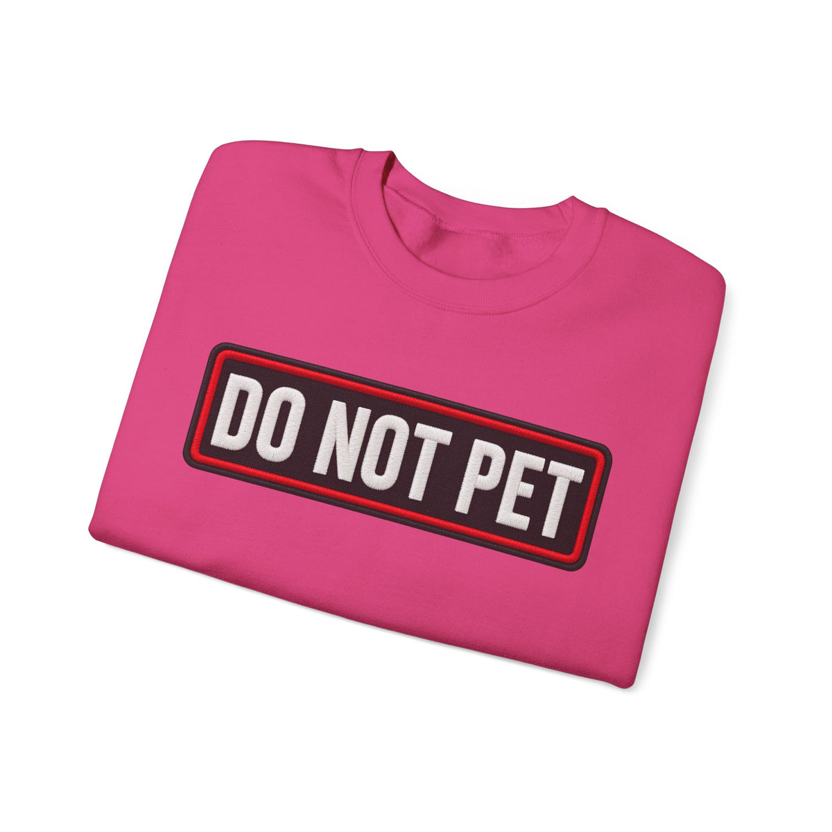 Do Not Pet - Service Dog Patch - Crewneck Sweatshirt