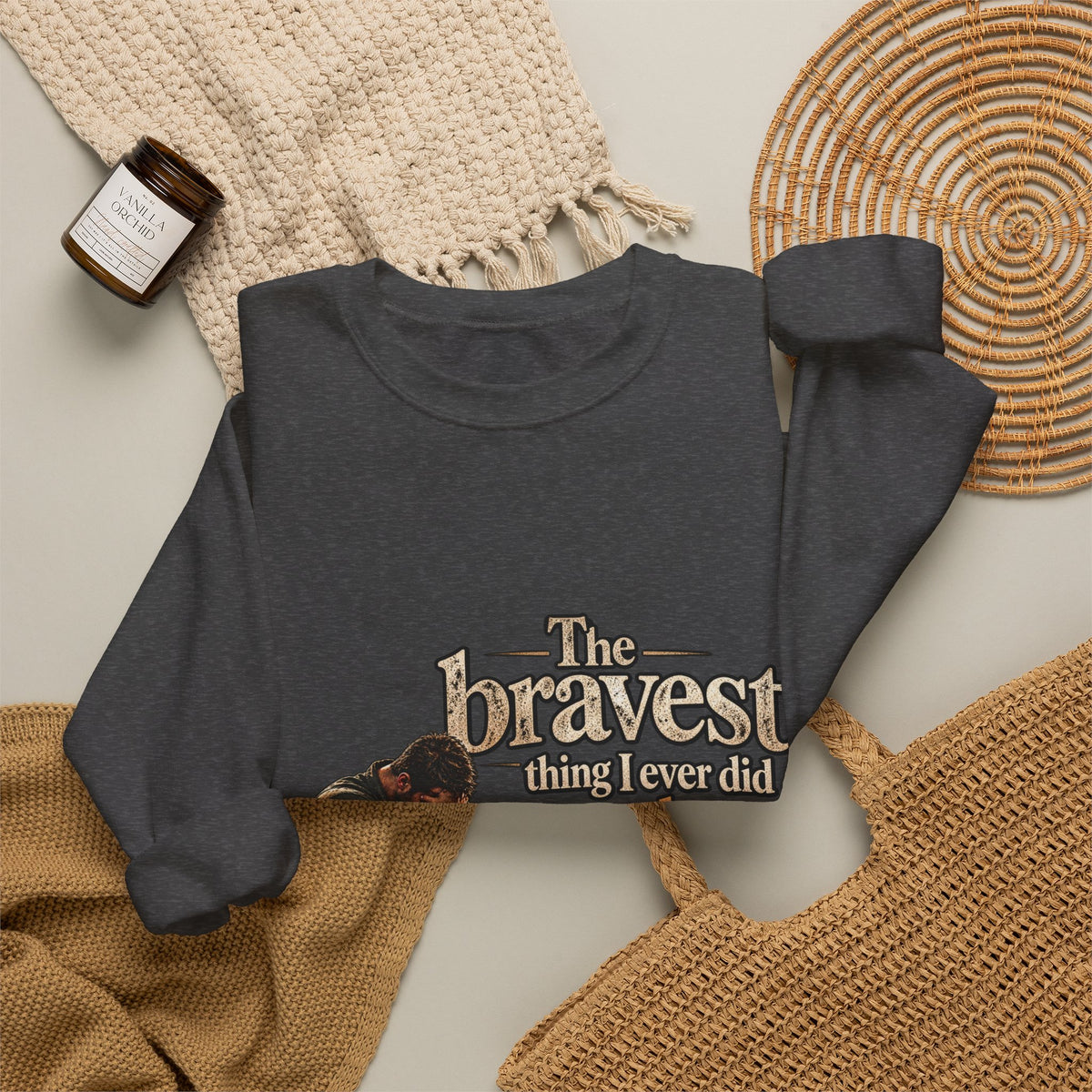 The Bravest Thing I Ever Did Was Keep Living - Crewneck Sweatshirt