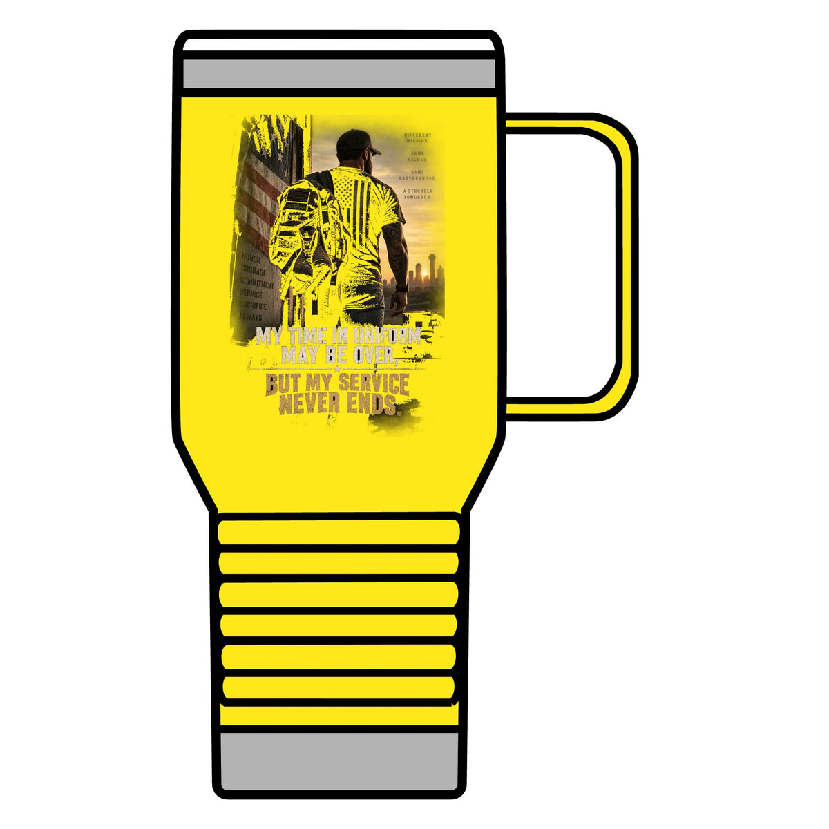 Service Never Ends - 20oz Insulated Mug