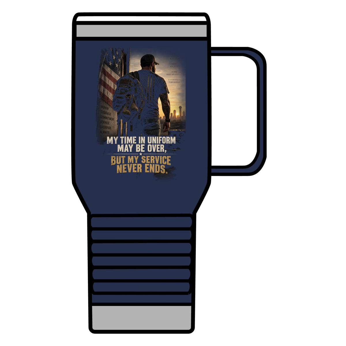 Service Never Ends - 20oz Insulated Mug
