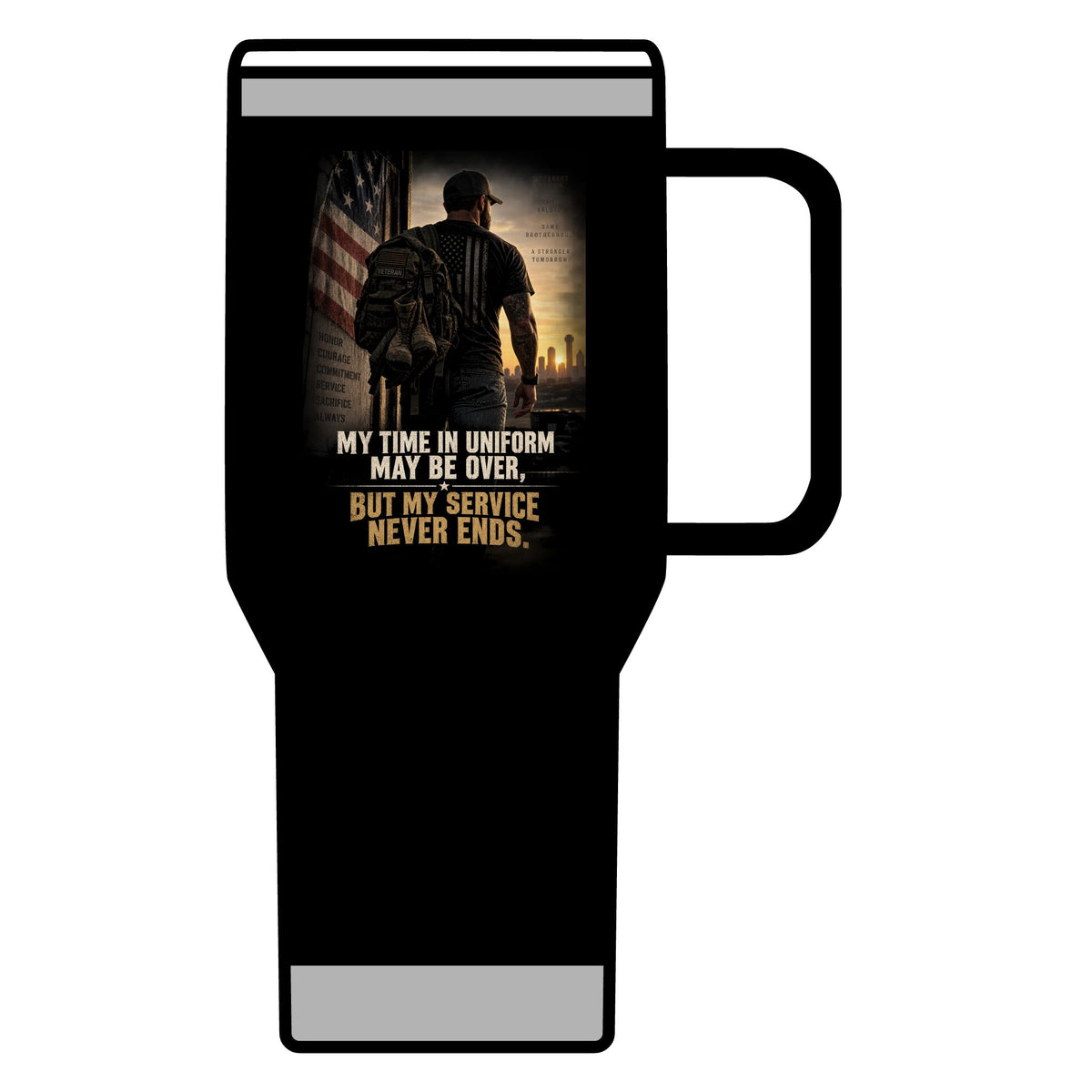 Service Never Ends - 20oz Insulated Mug