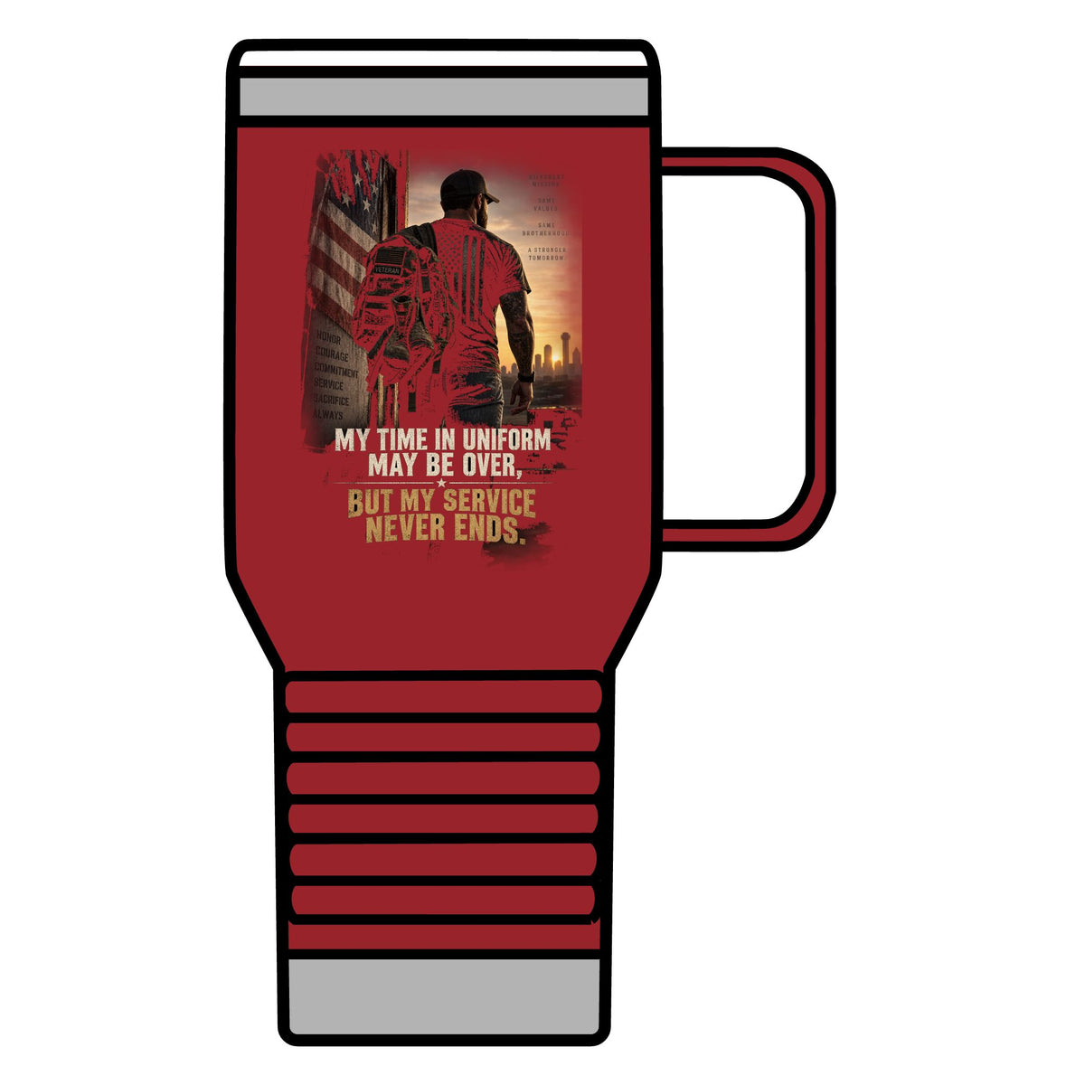 Service Never Ends - 20oz Insulated Mug
