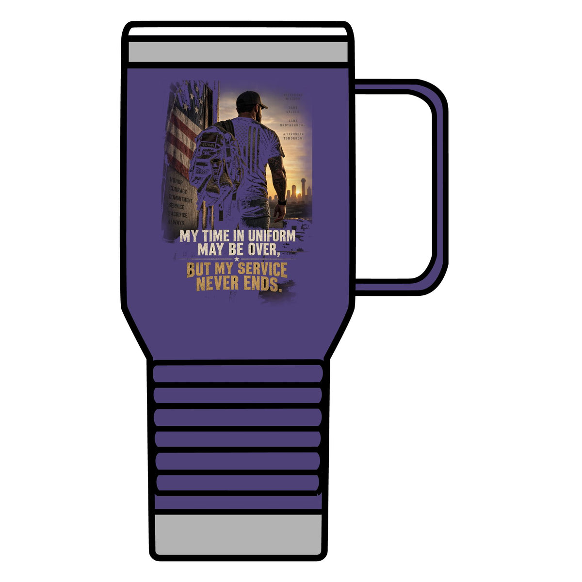 Service Never Ends - 20oz Insulated Mug