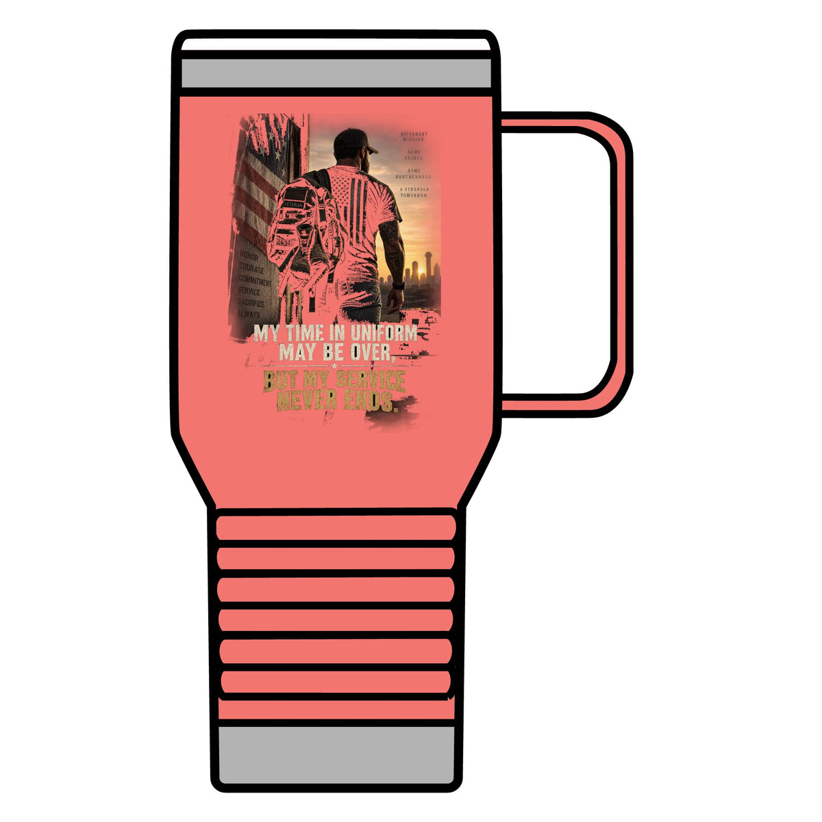 Service Never Ends - 20oz Insulated Mug