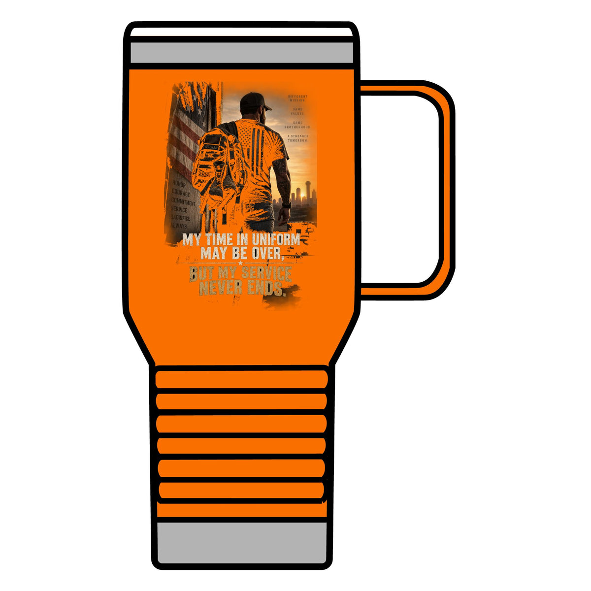 Service Never Ends - 20oz Insulated Mug