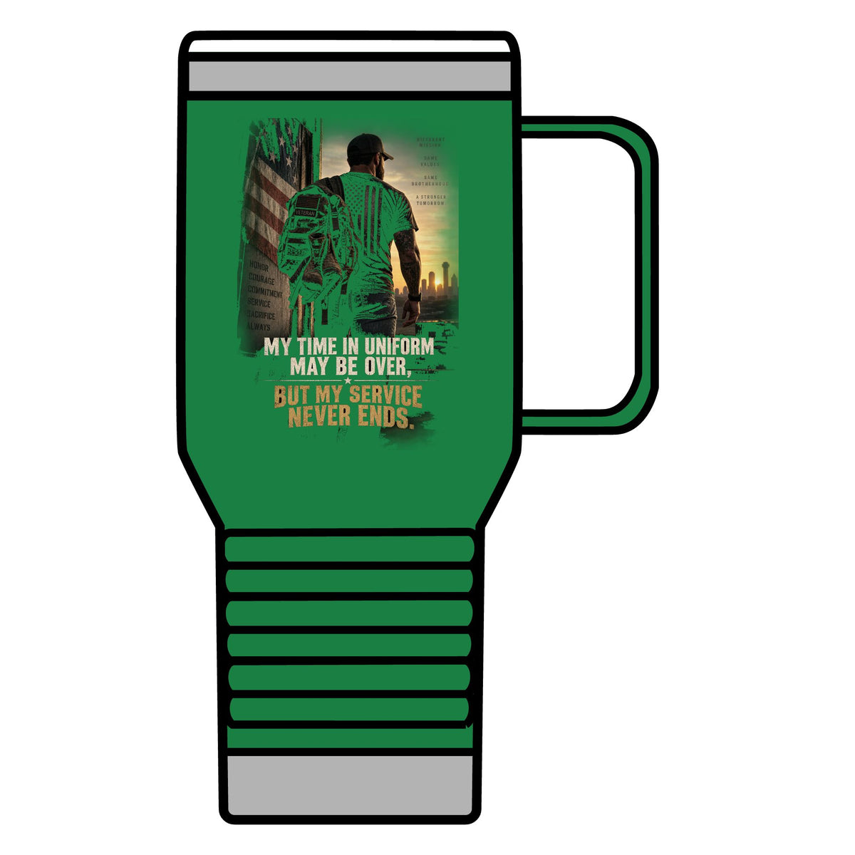 Service Never Ends - 20oz Insulated Mug