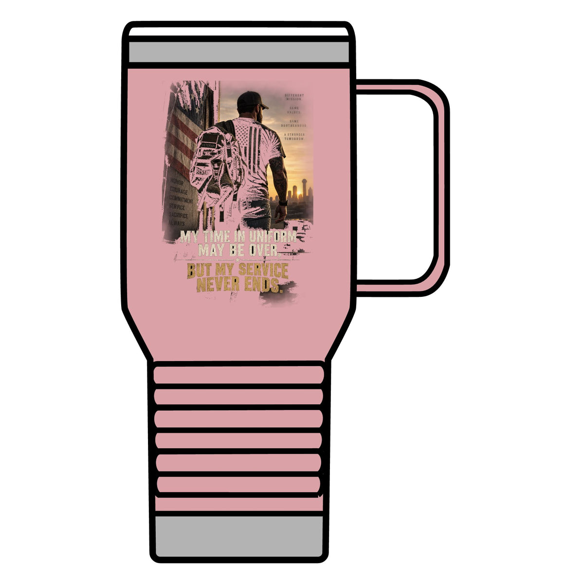 Service Never Ends - 20oz Insulated Mug