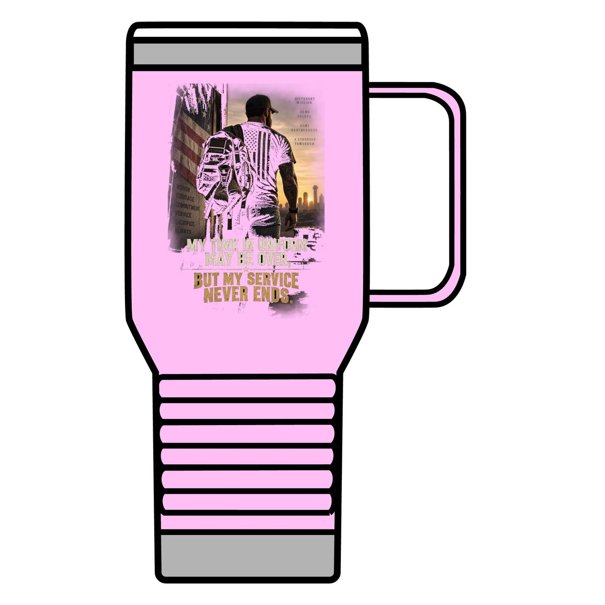 Service Never Ends - 20oz Insulated Mug