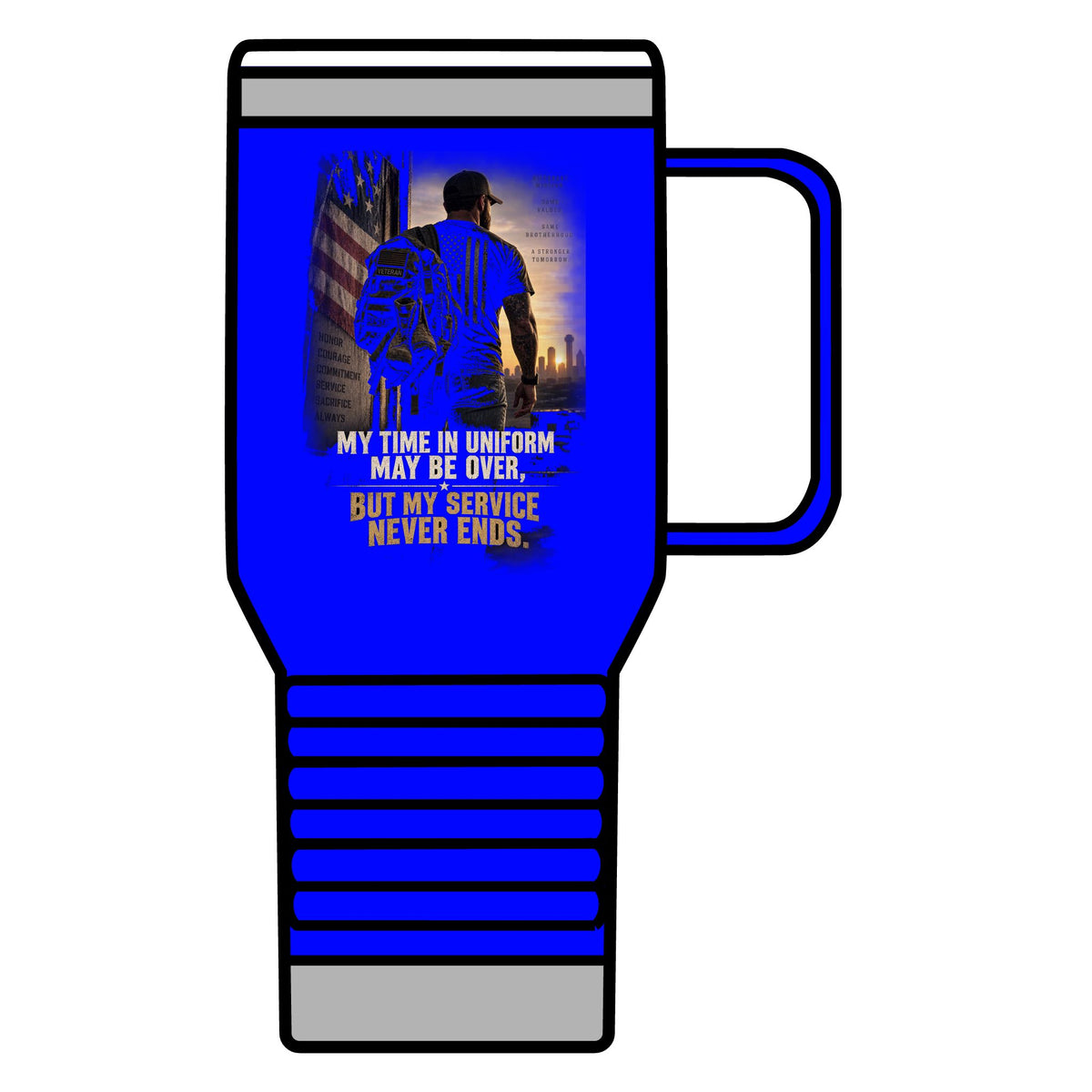 Service Never Ends - 20oz Insulated Mug