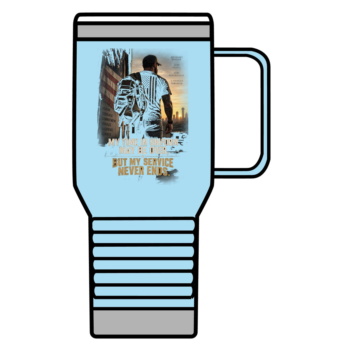 Service Never Ends - 20oz Insulated Mug