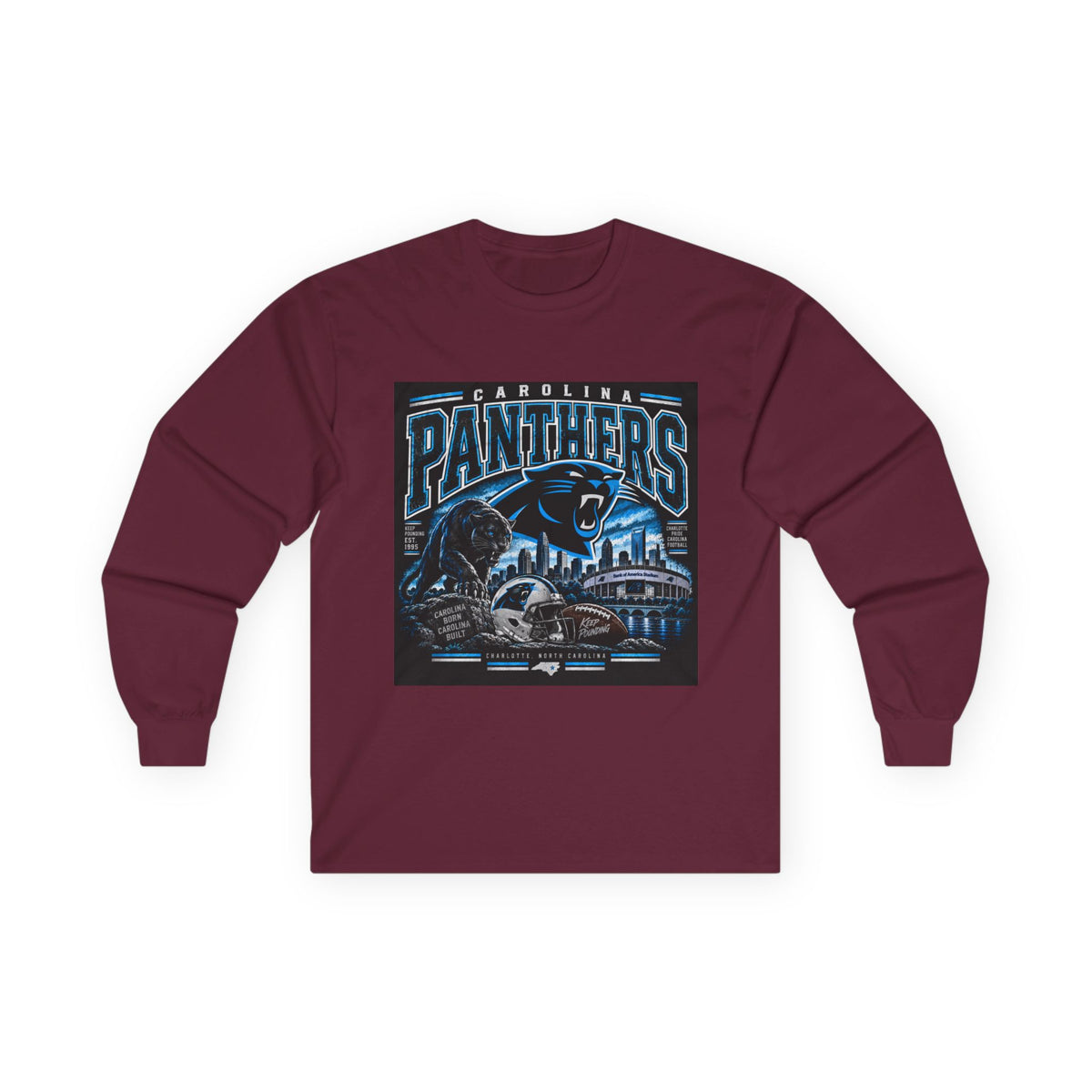 Carolina Panthers Keep Pounding - Unisex Ultra Cotton Long Sleeve Tee