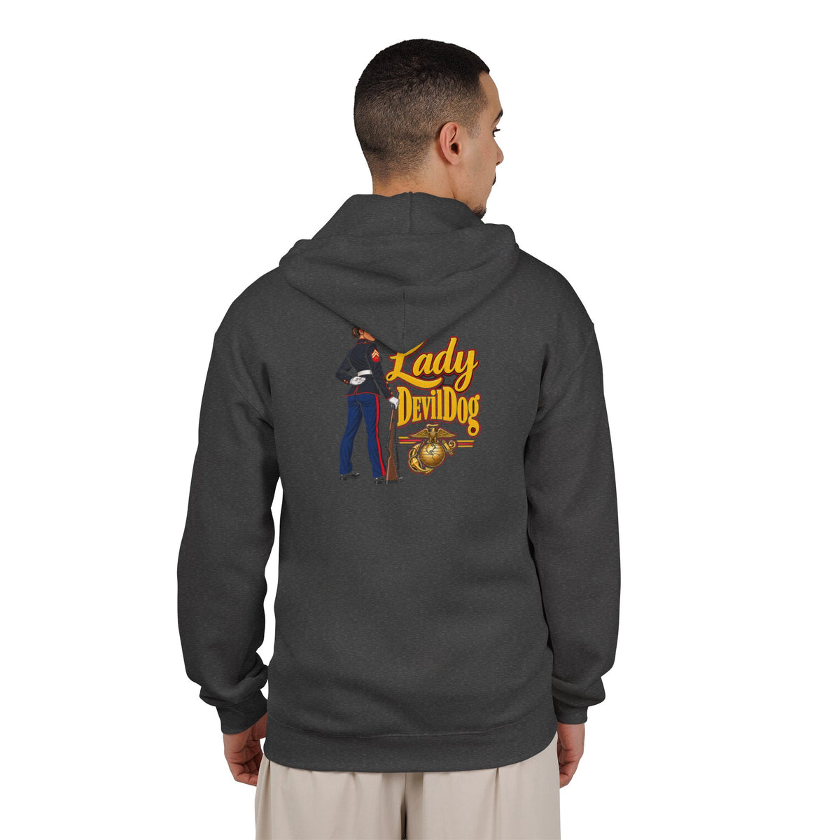 Lady Devil Dog - Full-Zip Hooded Sweatshirt