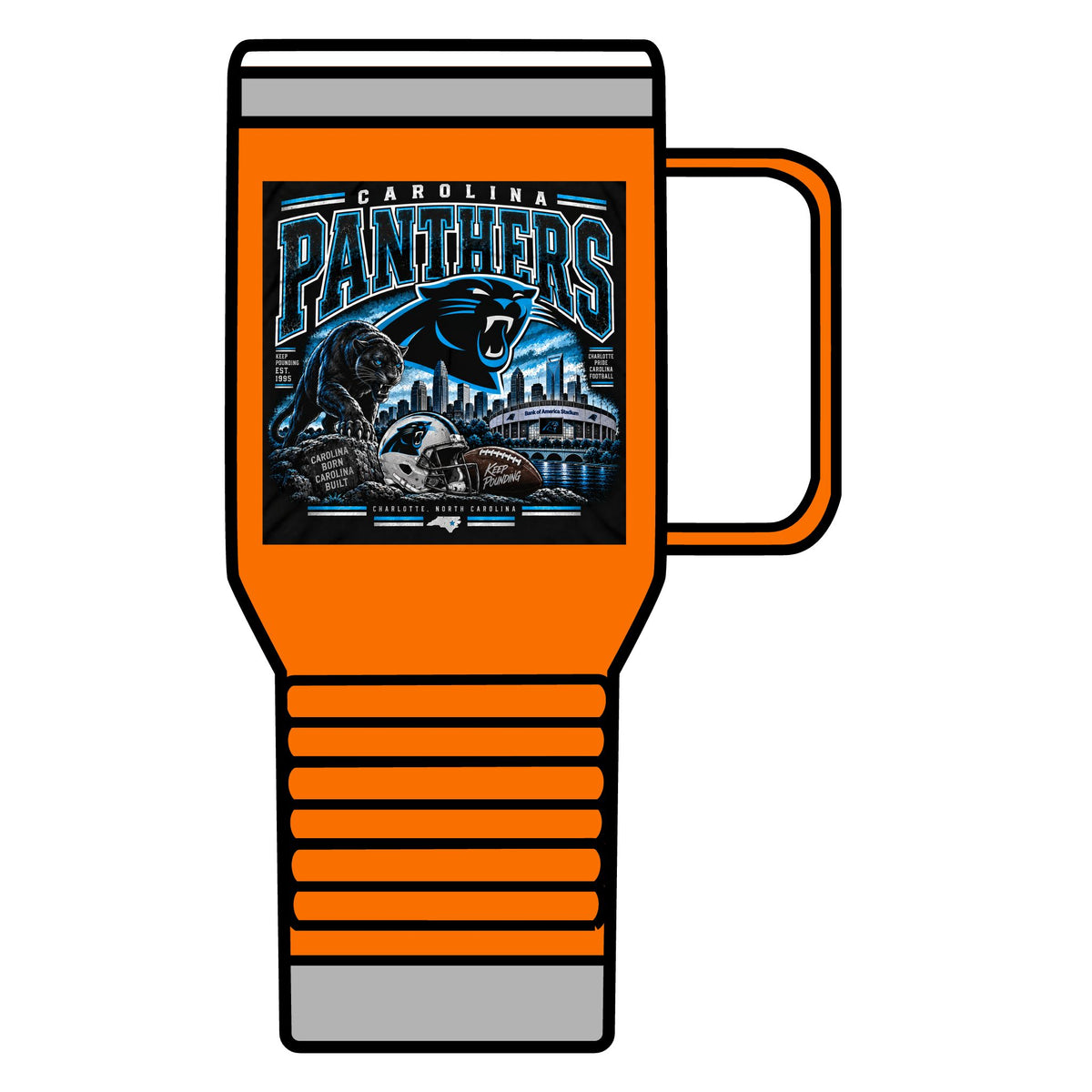 Carolina Panthers Keep Pounding - 20oz Insulated Mug