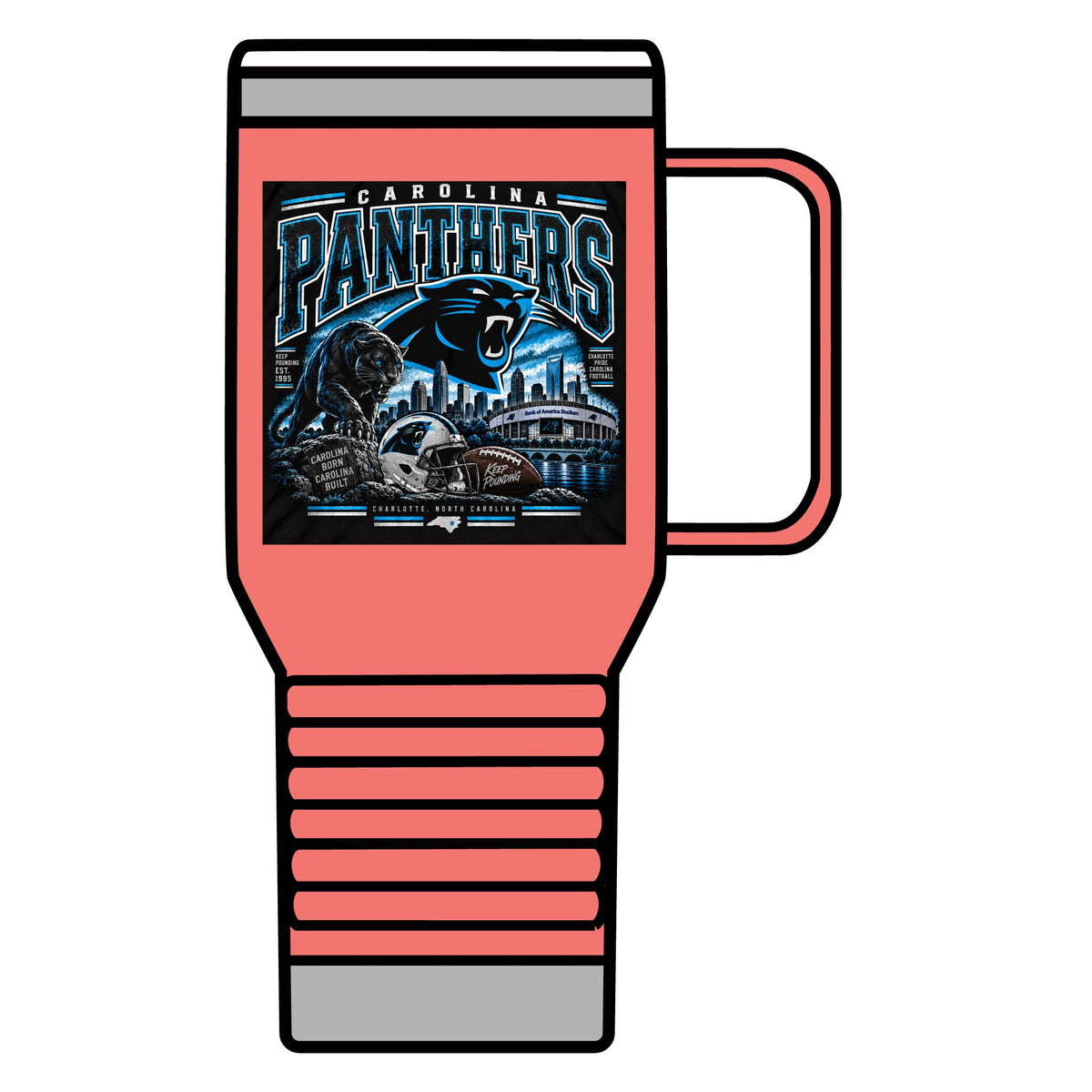 Carolina Panthers Keep Pounding - 20oz Insulated Mug
