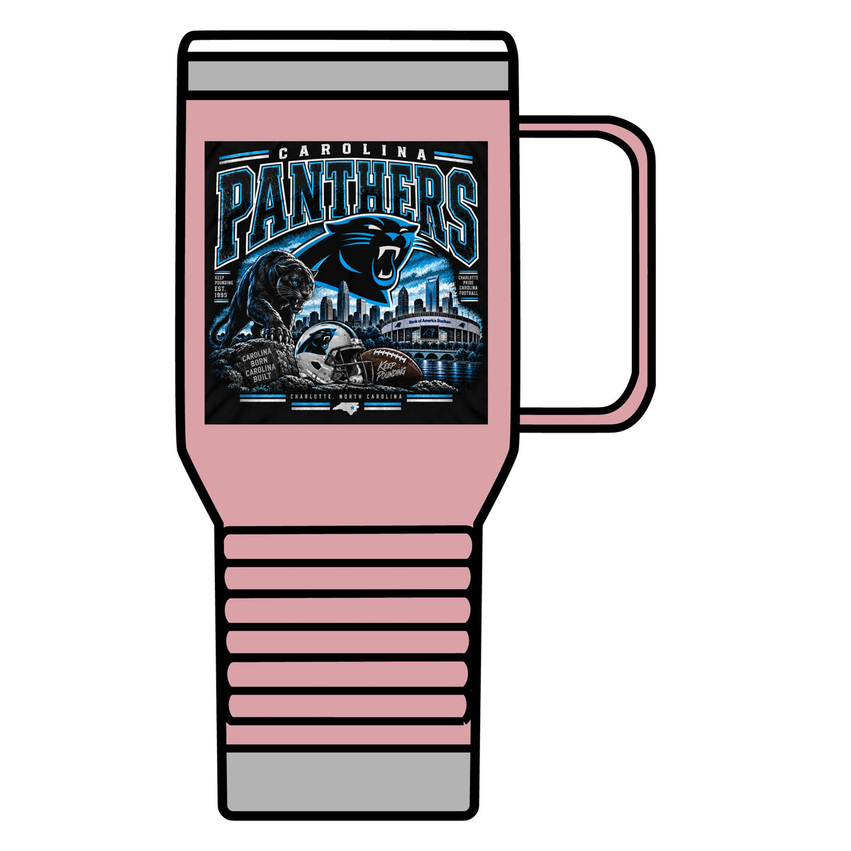 Carolina Panthers Keep Pounding - 20oz Insulated Mug