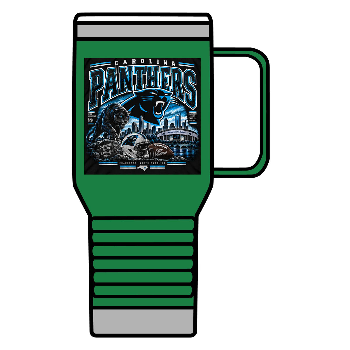 Carolina Panthers Keep Pounding - 20oz Insulated Mug