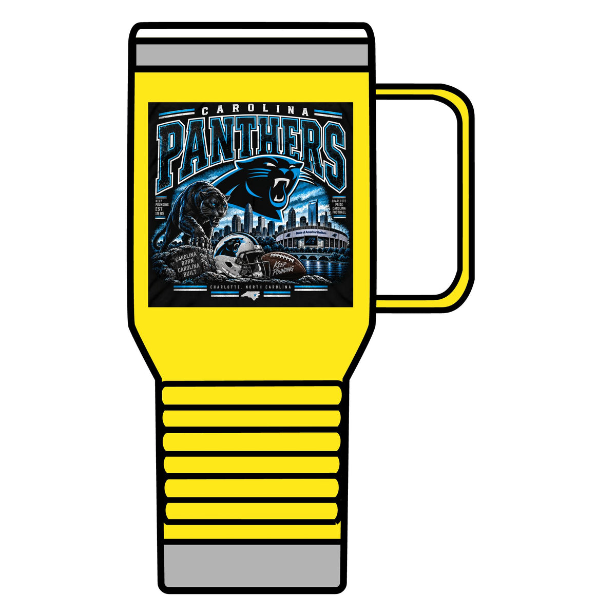 Carolina Panthers Keep Pounding - 20oz Insulated Mug