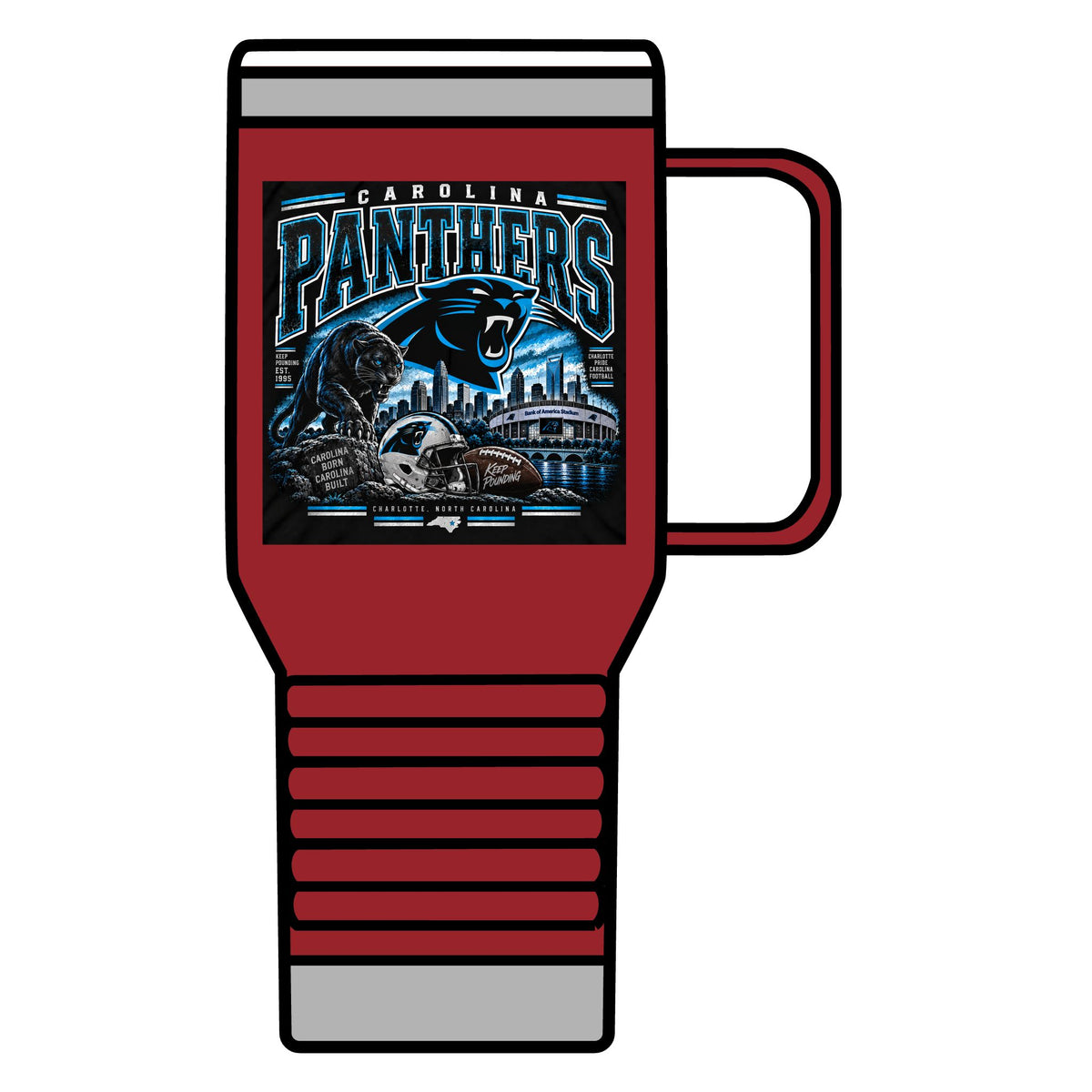 Carolina Panthers Keep Pounding - 20oz Insulated Mug