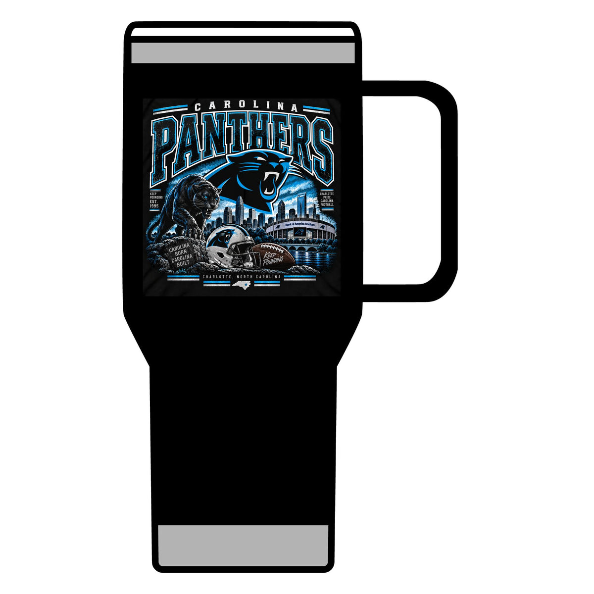 Carolina Panthers Keep Pounding - 20oz Insulated Mug