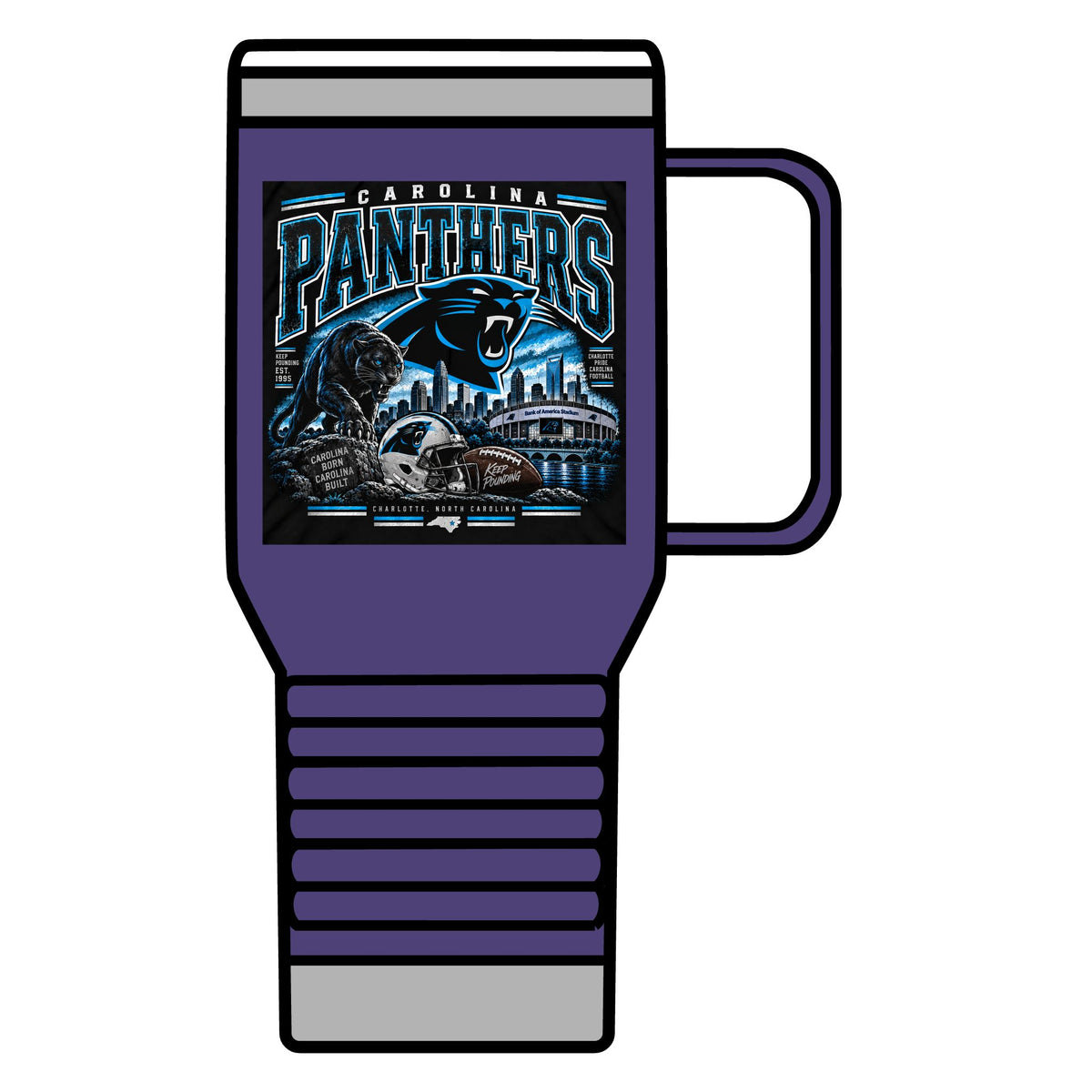 Carolina Panthers Keep Pounding - 20oz Insulated Mug