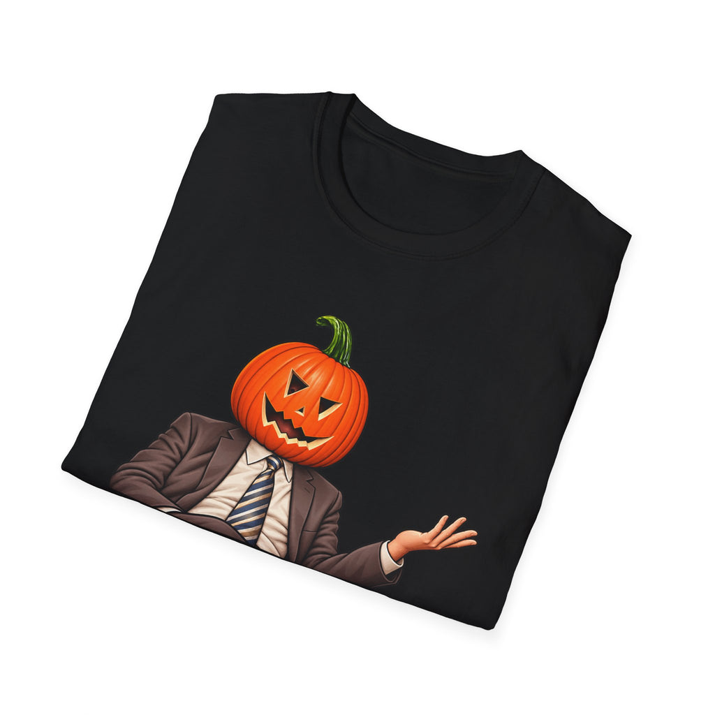Pumpkin Head Office Cartoon - Classic Tee