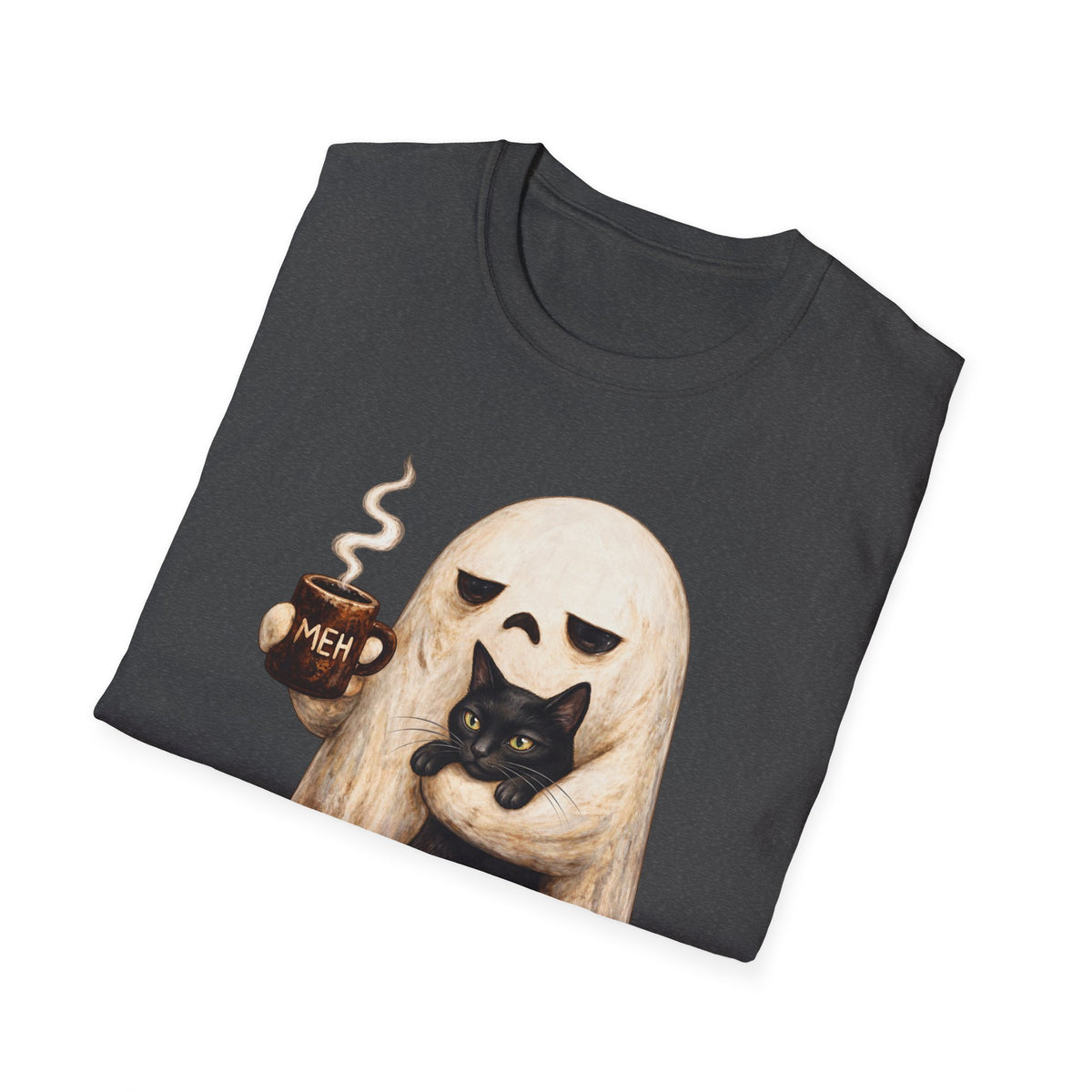 Meh Ghost and Black Cat - Classic Tee