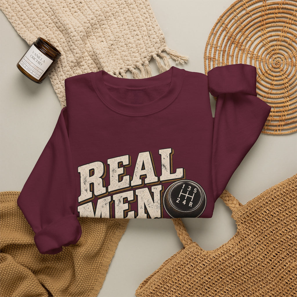 Real Men Shift - Crewneck Sweatshirt