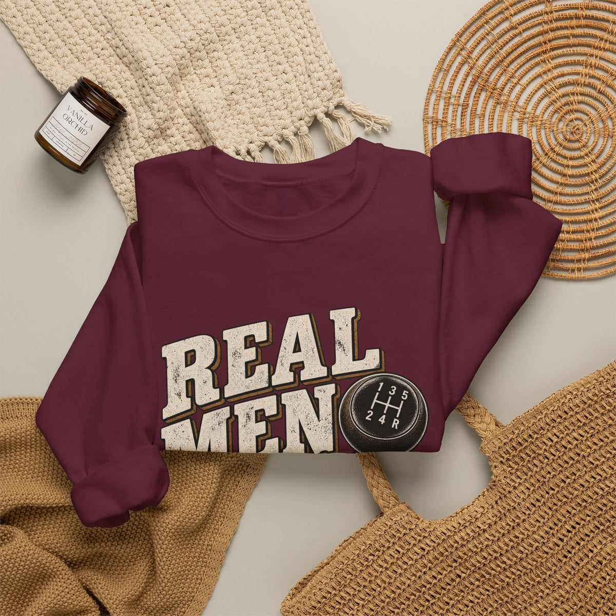 Real Men Shift - Crewneck Sweatshirt