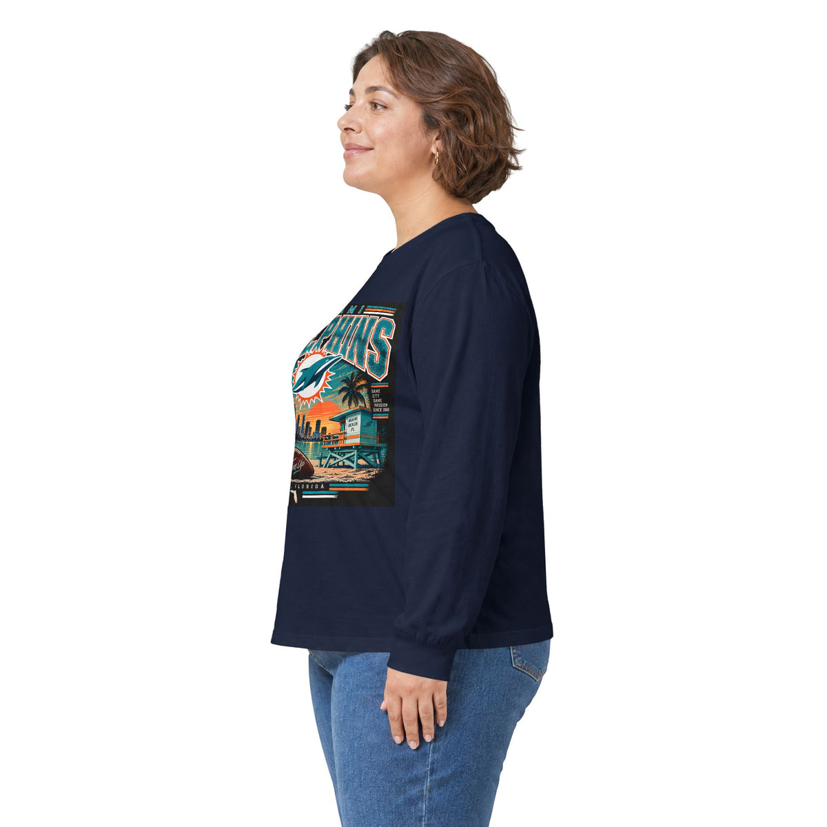 Miami Dolphins Paradise - Unisex Ultra Cotton Long Sleeve Tee