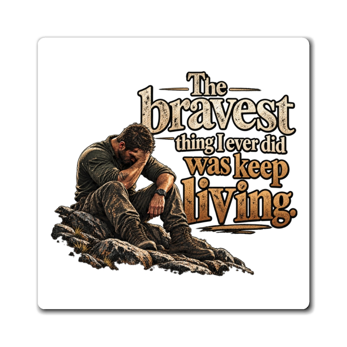 The Bravest Thing I Ever Did Was Keep Living - Magnet