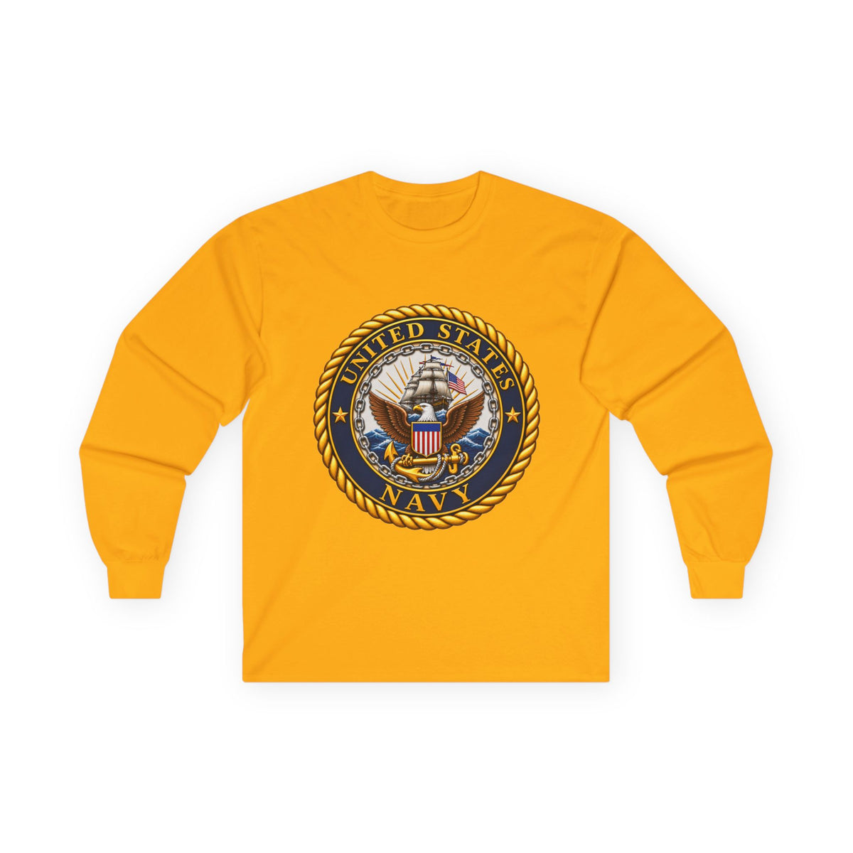 U.S. Navy Emblem - Unisex Ultra Cotton Long Sleeve Tee