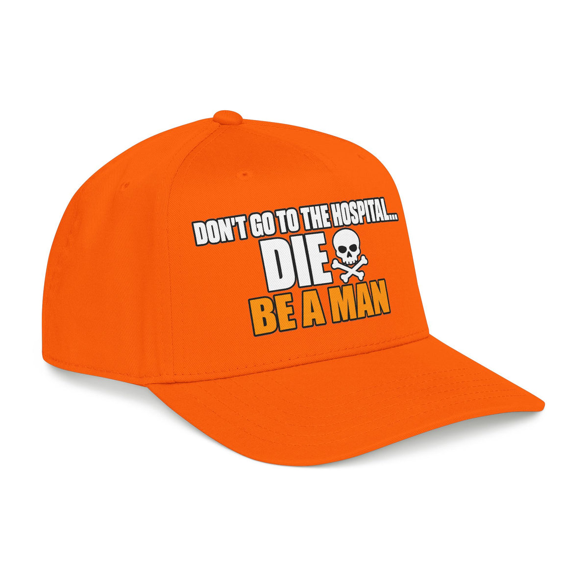 Dont Go to the Hospital - White Outlined - OTTO Baseball Hat