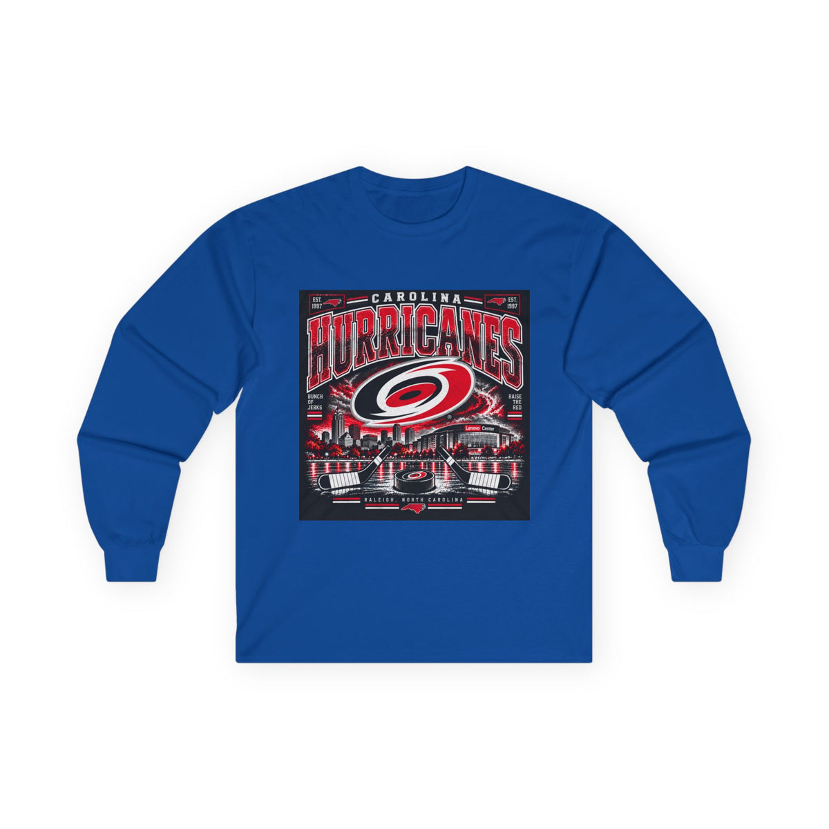 Carolina Hurricanes Skyline - Unisex Ultra Cotton Long Sleeve Tee