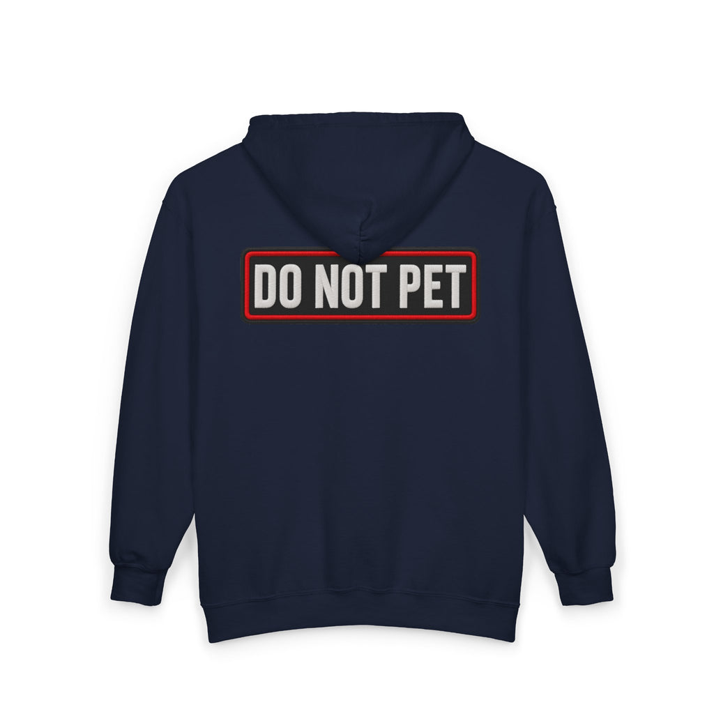 Do Not Pet - Service Dog Patch - Full-Zip Hooded Sweatshirt
