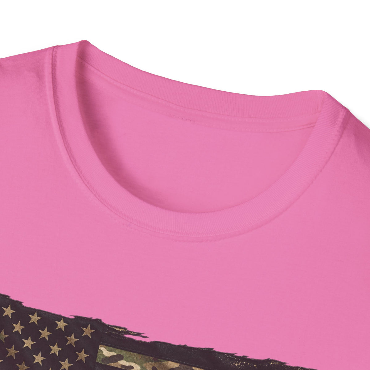 Black and Multicam American Flag - Classic Tee