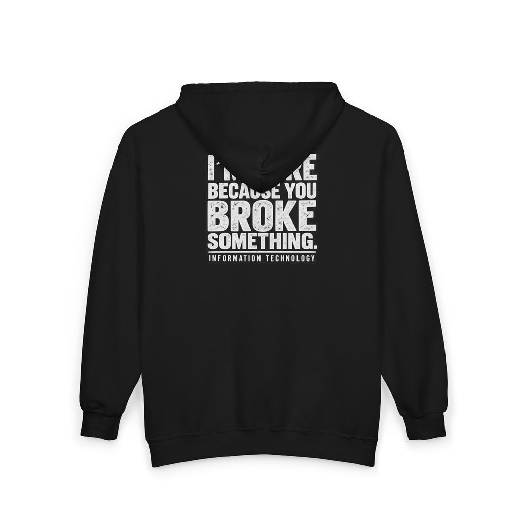 Broke Something - Full-Zip Hooded Sweatshirt