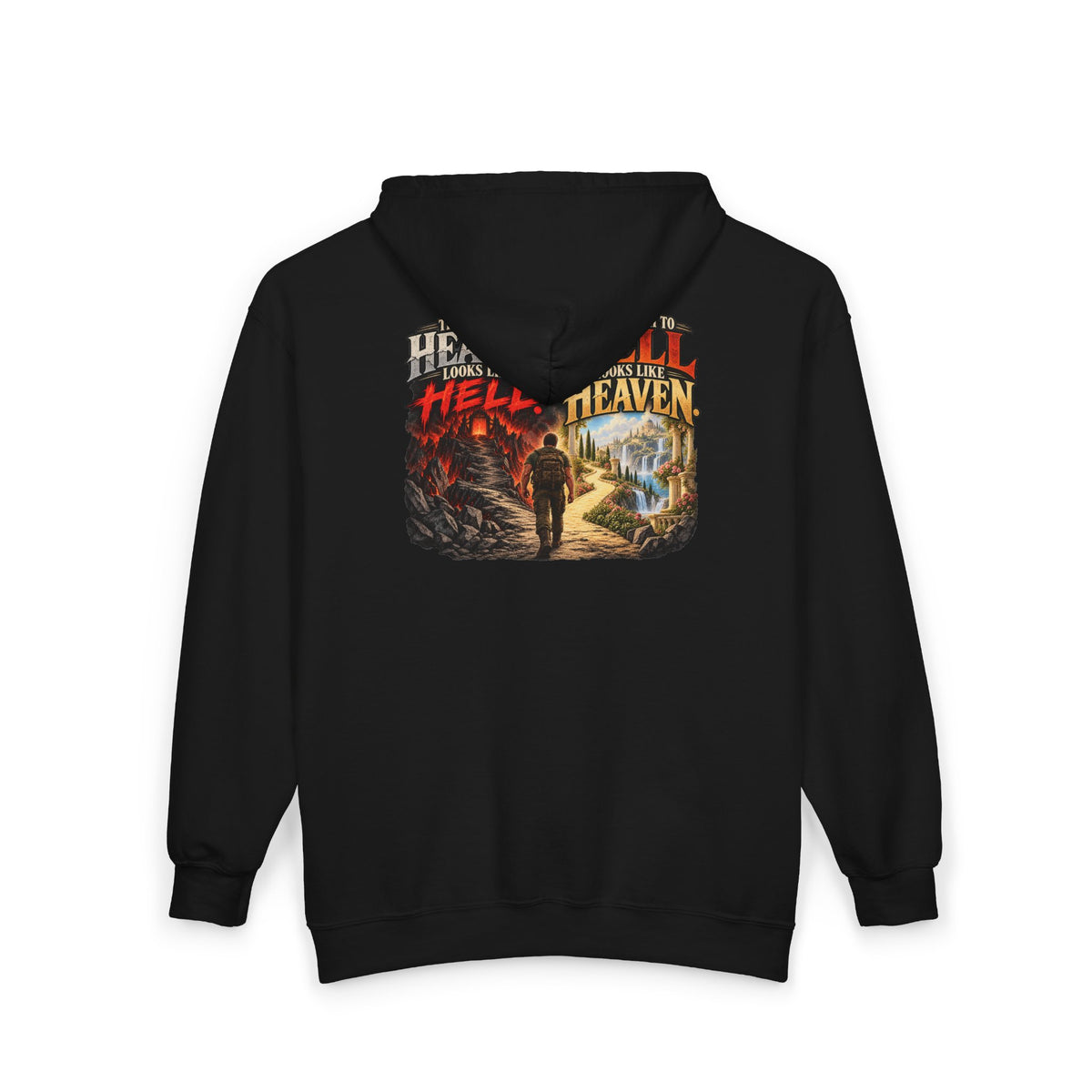 Path To Heaven Path To Hell - Full-Zip Hooded Sweatshirt