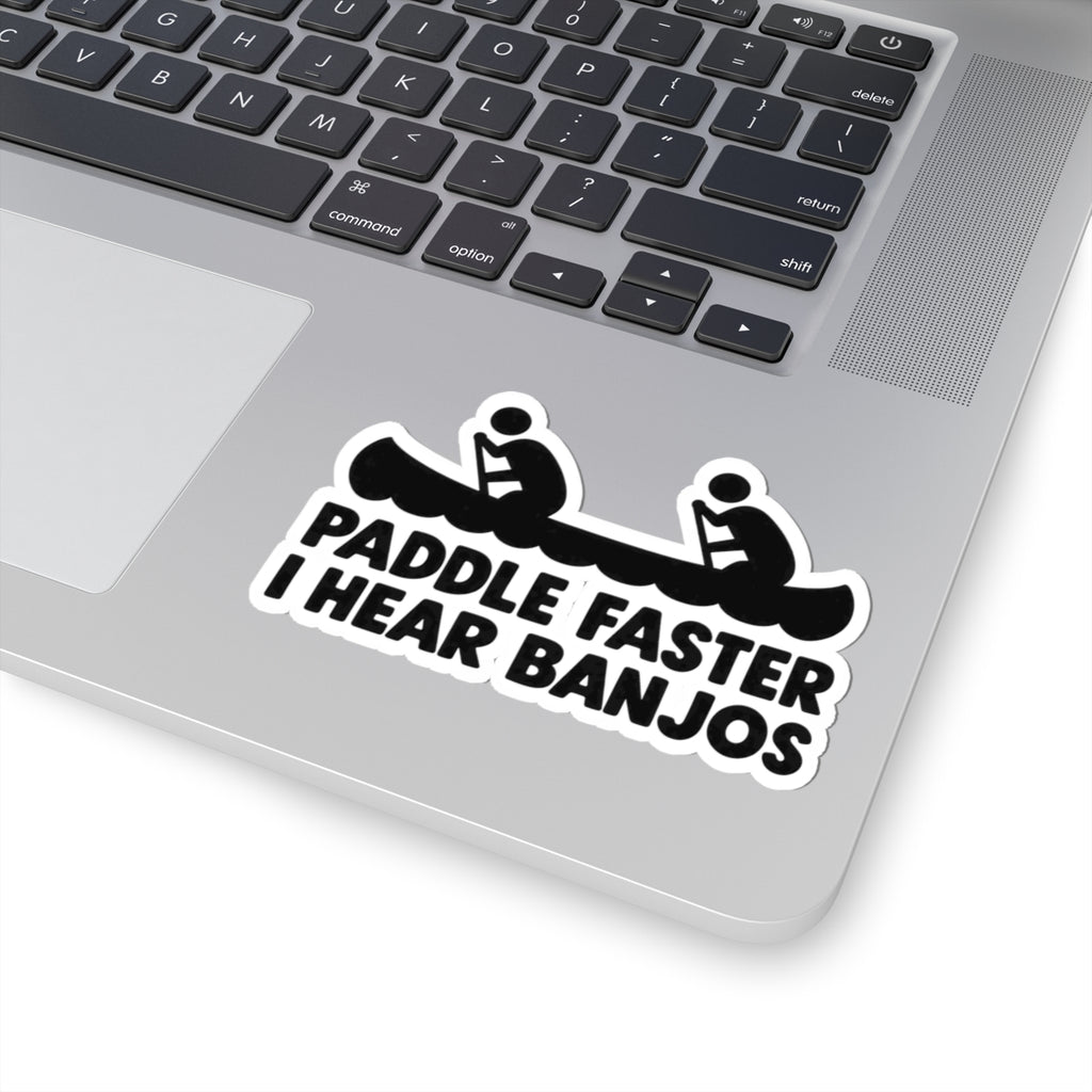 Paddle Faster Banjos - Kiss-Cut Sticker