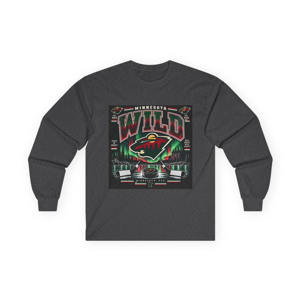 Wild North Hockey Tee - Unisex Ultra Cotton Long Sleeve Tee