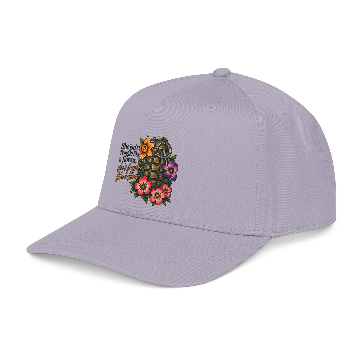 Fragile Like a Bomb - Floral Grenade - OTTO Baseball Hat
